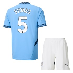 Manchester City Stones 5 Domácí 2024-25 - Dětské Fotbalové Dresy (S/S)